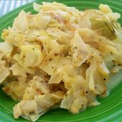 Cabbage, Collard Greens, Apple, and Cheese Casserole