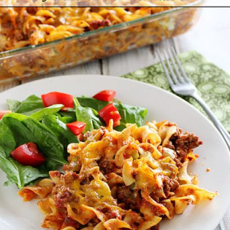 Beefy Sour Cream Noodle Bake
