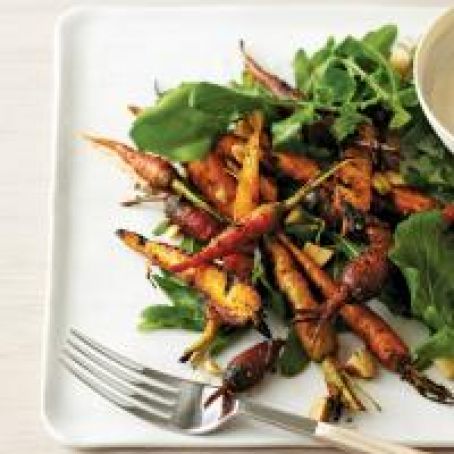 Grilled Carrot Salad with Brown Butter Vinaigrette