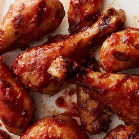 Grilled Chicken w/Spicy Strawberry BBQ Sauce