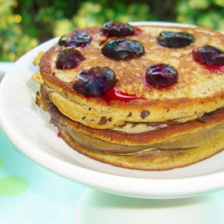 Blueberry Flourless Pancakes