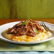 Milk Braised Pork with Cheesy Grits