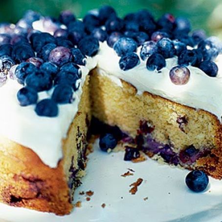 Blueberry Sour Cream Cake