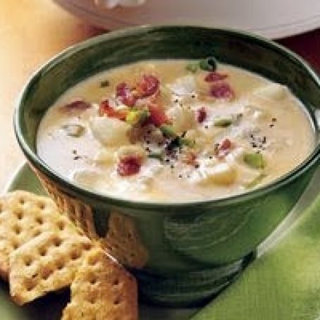 Cheesy Potato Soup - Slow Cooker