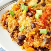 Black Bean and Quinoa Enchilada Bake