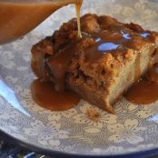 Brown Sugar Bread Pudding with Caramel Sauce
