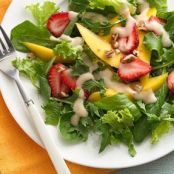 Spring Salad with Ginger Peach Tea Dressing