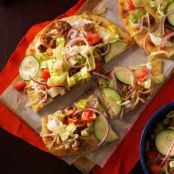 Salad-Topped Flatbread Pizzas Recipe