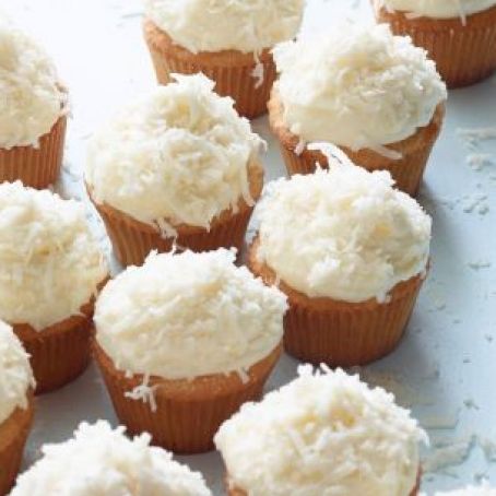 Coconut Cupcakes With Cream Cheese Icing