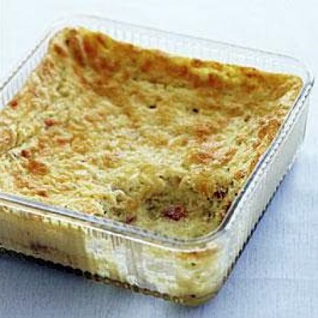 Baked Cheddar Grits with Bacon