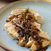 CHICKEN WITH BALSAMIC VINEGAR-SWEET ONION {WW}