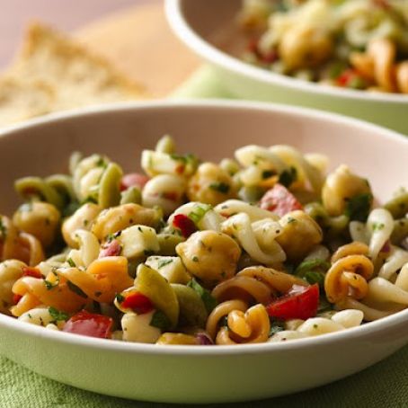Sides (Asiago Cheese-Chick Pea Pasta Salad)