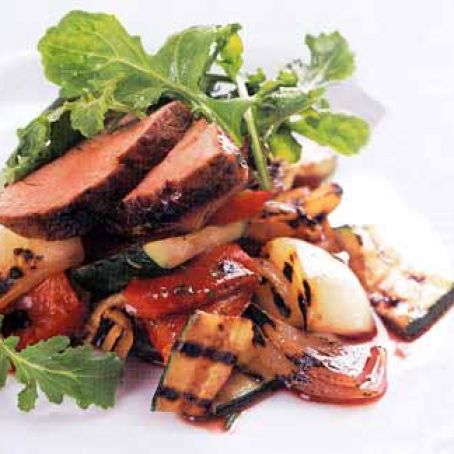 Pork Tenderloin and Grilled Vegetable Salad