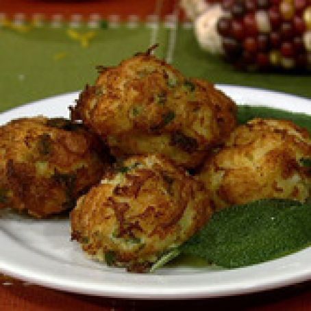 Chew:  Michael Symon's Spaghetti Squash Fritters