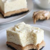 Peanut Butter No-Bake Marshmallow Cheesecake Bars