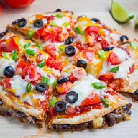 Taco Quesadilla Pizzas