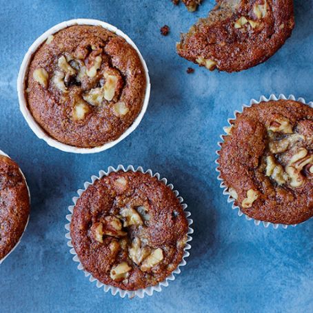 Vegan Banana-Walnut Muffins
