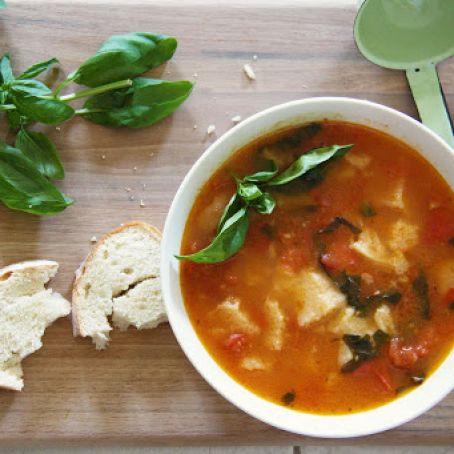 MUSHROOM****Tuscan Mushroom, Tomato and Egg Soup - Acquacotta - Slow Cooker
