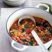 Farro Soup with Chorizo
