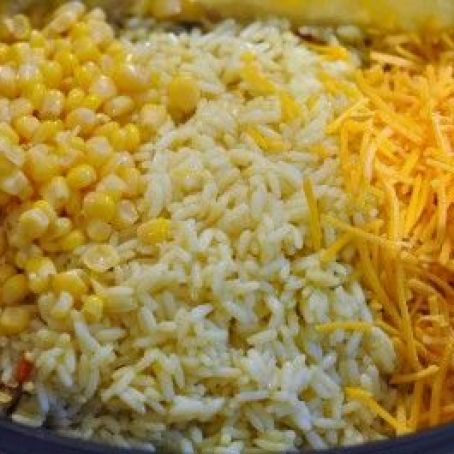 Chicken-rice and cheese, crock pot