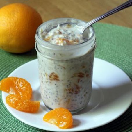 Mandarin Orange Refrigerator Oatmeal