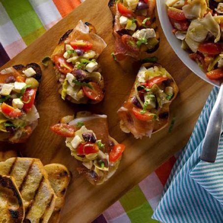 Marinated Antipasti Bruschetta