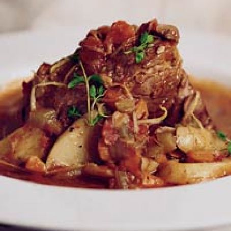Smoky Tomato-Braised Veal Shoulder with Potatoes