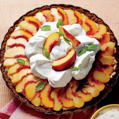 Peach Divinity Icebox Pie