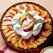Peach Divinity Icebox Pie