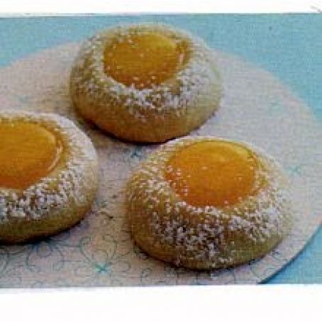 Lemon thumbprint cookie