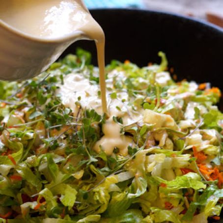 Creamy Thai “Peanut” Dressing (Dairy-free, Nut-free)