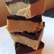 Peanut Butter and Chocolate Vegan Bars