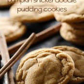 Pumpkin Snickerdoodle Pudding Cookies