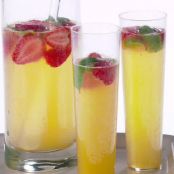 Strawberry, Lemon and Basil Mimosa
