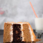 Chocolate & Pumpkin Oreo Cake