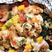 Shrimp with Avocado Mango Salsa