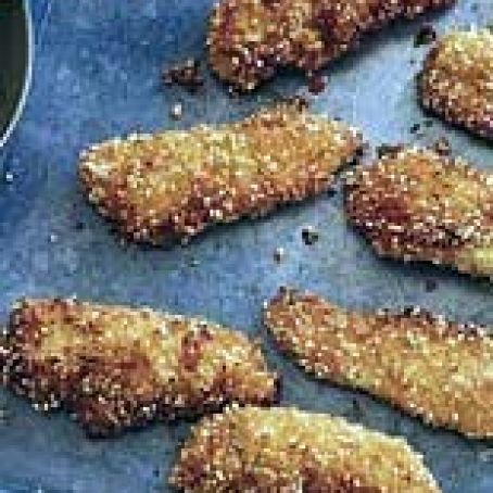 Honey Mustard Sesame Chicken Tenders (Rachael Ray)
