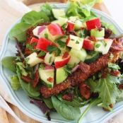 Crispy Chicken Salad with Apples and Bacon