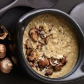 Mushroom Risotto with Truffled Pecorino