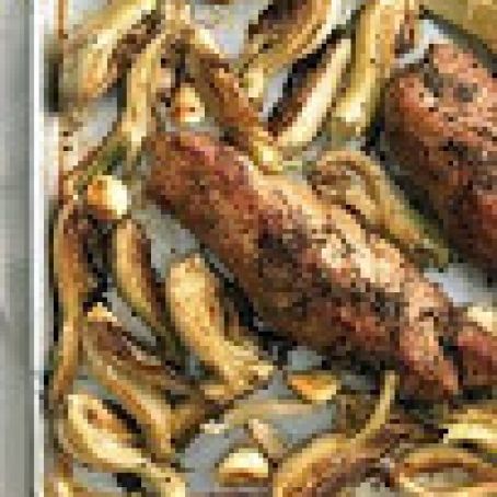 Roasted Pork Tenderloin with Fennel and Garlic