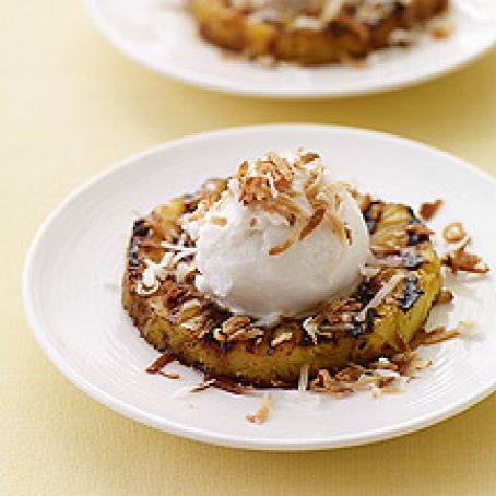 Grilled Pineapple with Coconut Sorbet