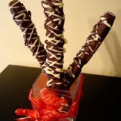 Chocolate Caramel Pretzel Rods