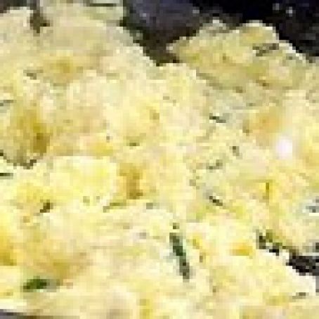 Cream Eggs with Irish Cheese and Chives