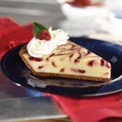 RASPBERRY SWIRL CHEESECAKE PIE
