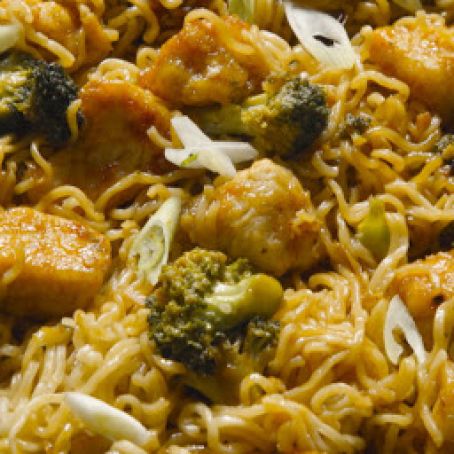 Sesame Chicken Ramen Skillet
