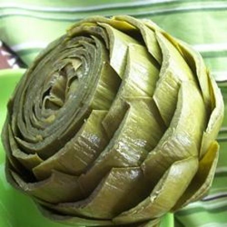 Steamed Whole Artichokes