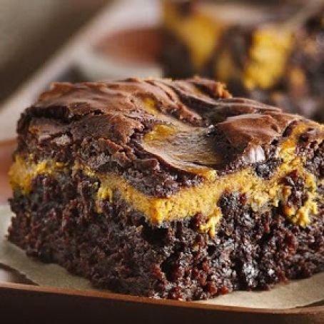 Pumpkin Swirl Brownies
