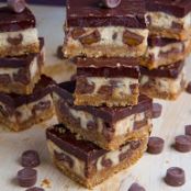 Rolo Cheesecake Bars