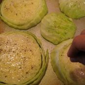 Garlic Rubbed Cabbage Steaks