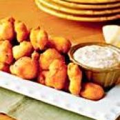 Hushpuppy Battered Catfish Nuggets With Spicy Tartar Sauce